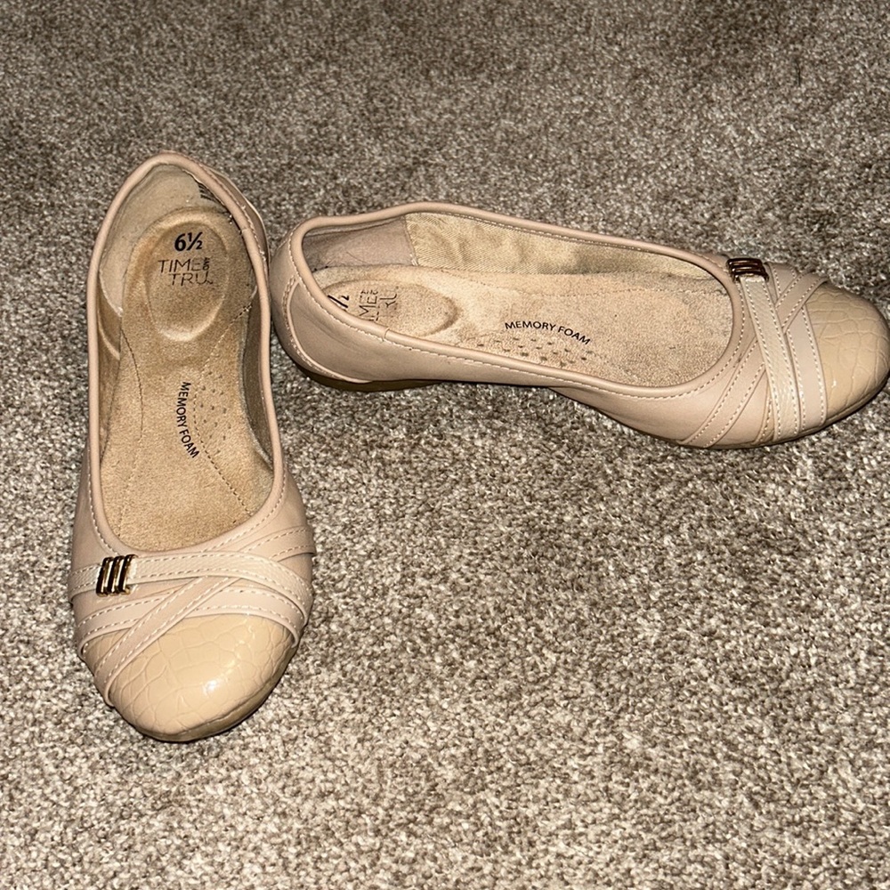 Tan flats.